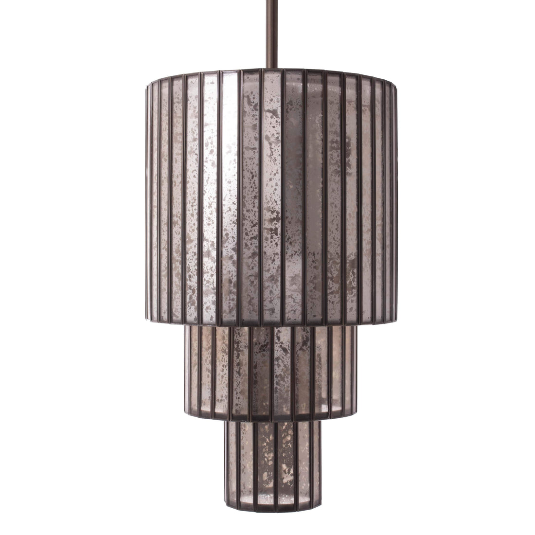 3-Tier Mercury Glass Pendant Light - Kavker - Size