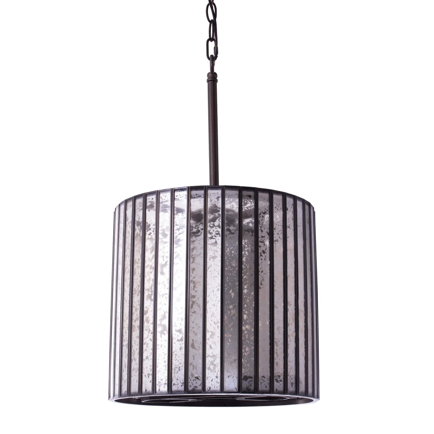 Round Mercury Glass Pendant Light - Kavker