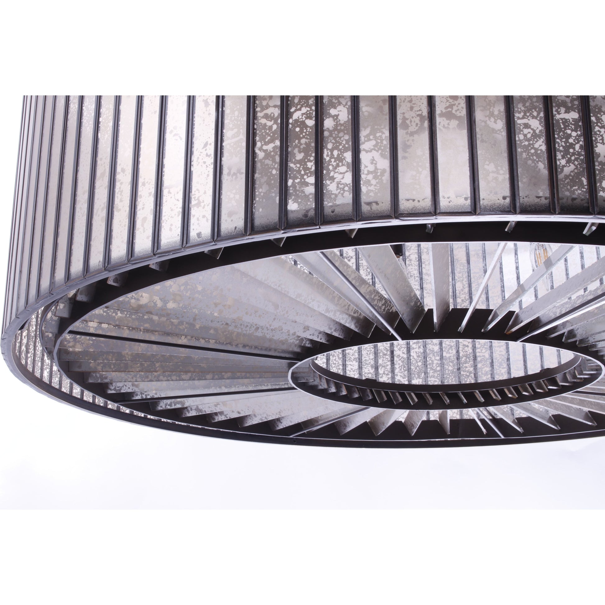 Round Mercury Glass Chandelier - Kavker