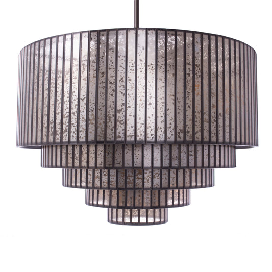 5-Tier Mercury Glass Chandelier - Kavker - 