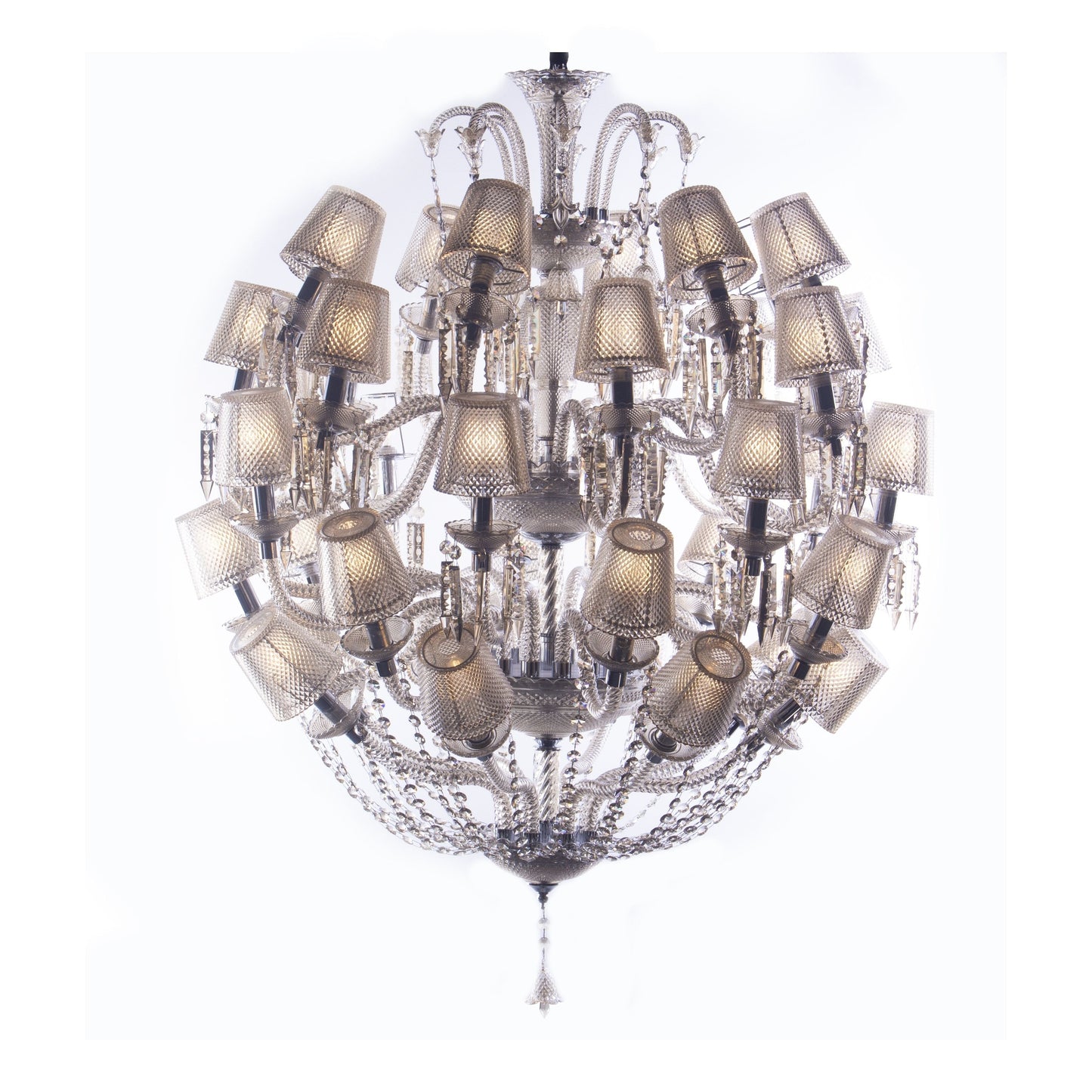 Adeline Leaded Round 50 Light Crystal Chandelier - Kavker - 