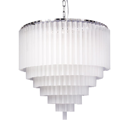 5-Tier Apex Odeon Frost Crystal Fringe Chandelier - Kavker - 