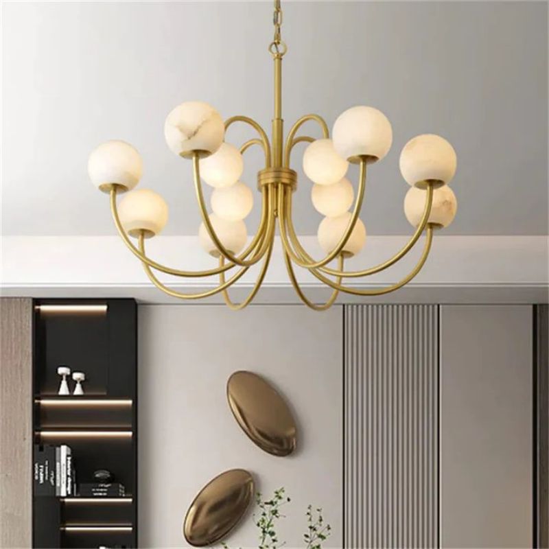 Alabaster Bloom Chandelier