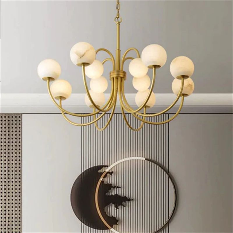 Alabaster Bloom Chandelier