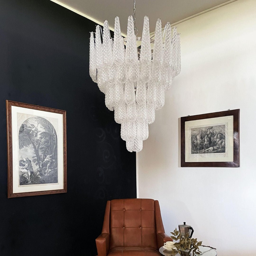 Exquisite Murano Glass Dewdrop Chandelier