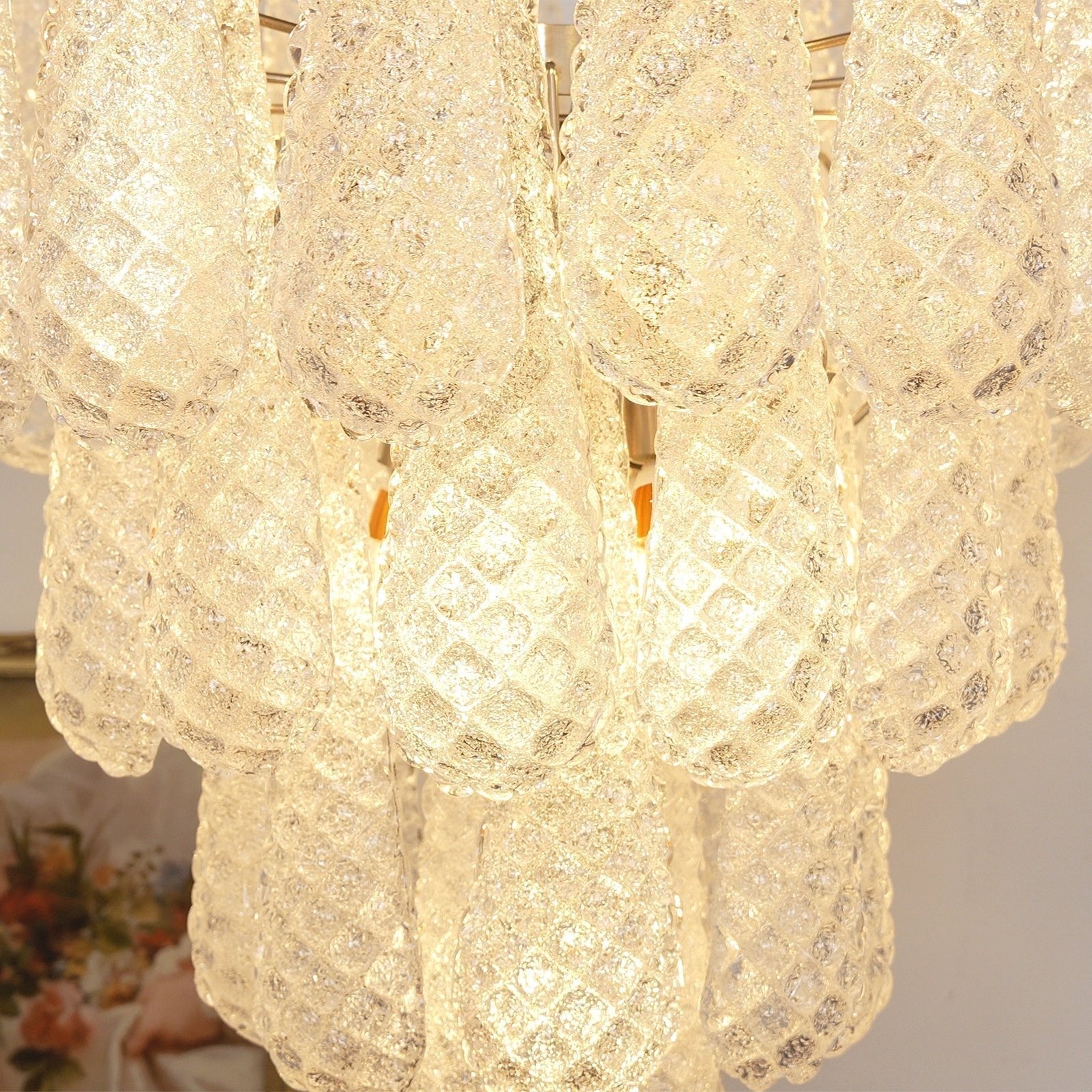 Exquisite Murano Glass Dewdrop Chandelier