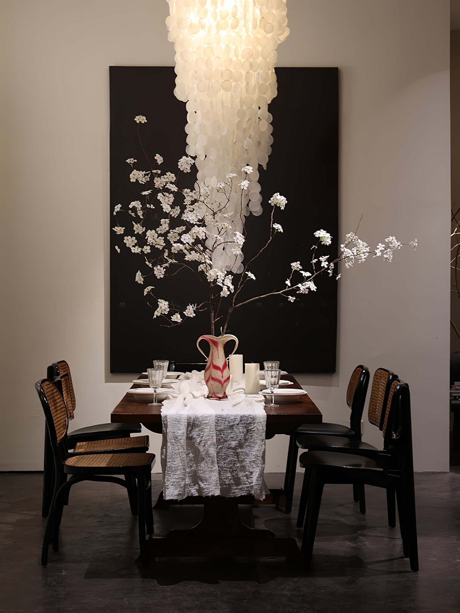Modern Nerida Shell Chandelier