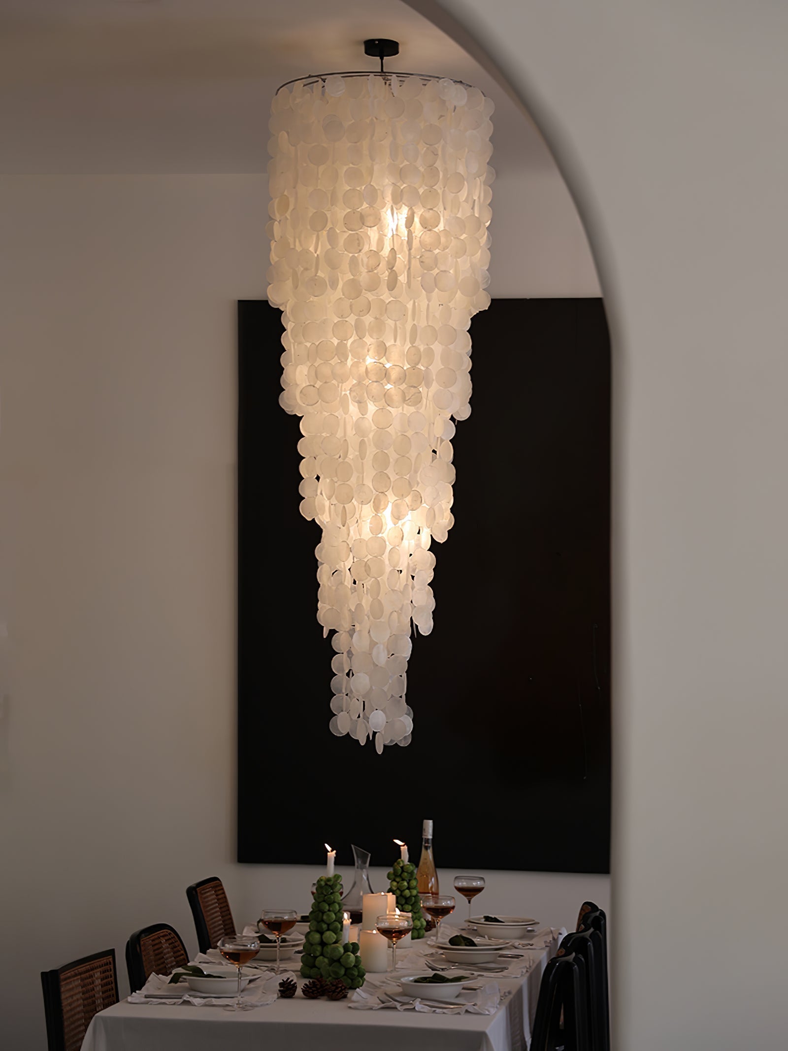 Modern Nerida Shell Chandelier