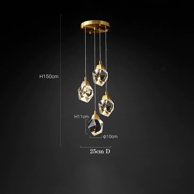 Nicole Crystal Multi-Lights Pendant-Kavker