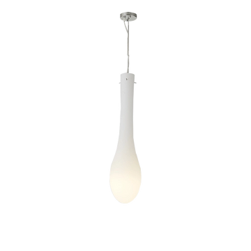 Cream White Frosted LED Teardrop Pendant Light