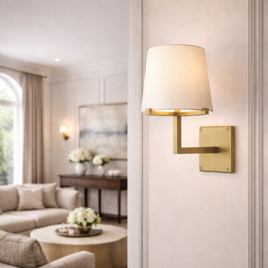 Fabric Shade Grand Wall Sconce