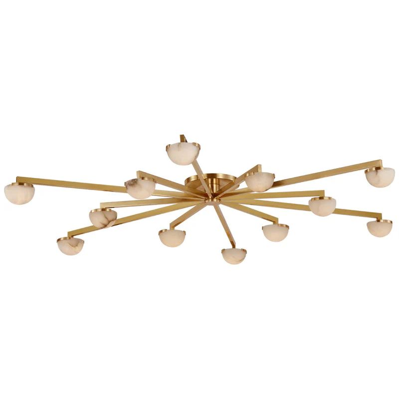 Propeller Alabaster Flushmount 8-Light 12-Light