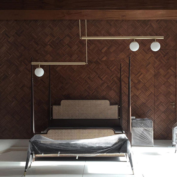 Vakkerlight Satellite Geometric Modern Ceiling Pendant Light – Gold/Black/Brass