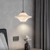 Celestial Saucer Alabaster Pendant Light Black & White