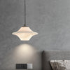Celestial Saucer Alabaster Pendant Light Black & White