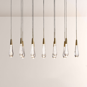 Solitaire Linear Chandelier 37'' 50'' 70'' 87" 120"W
