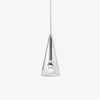 Elegant Tuileries Glass Pendant Light with Chrome Iron Frame