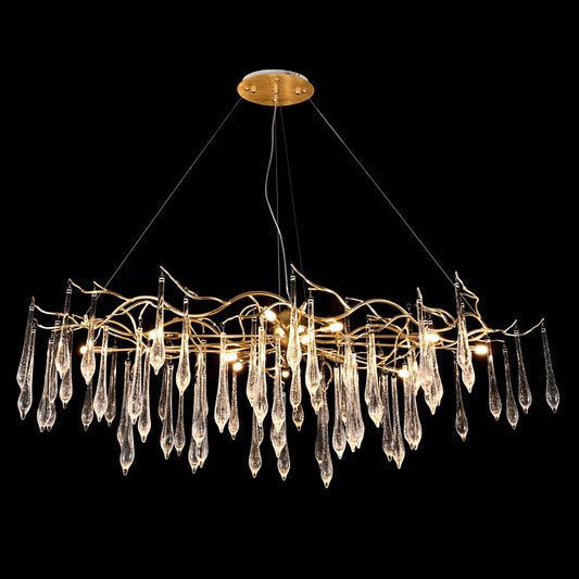Dawn Lukas Linear Organic Branching Chandelier - Kavker