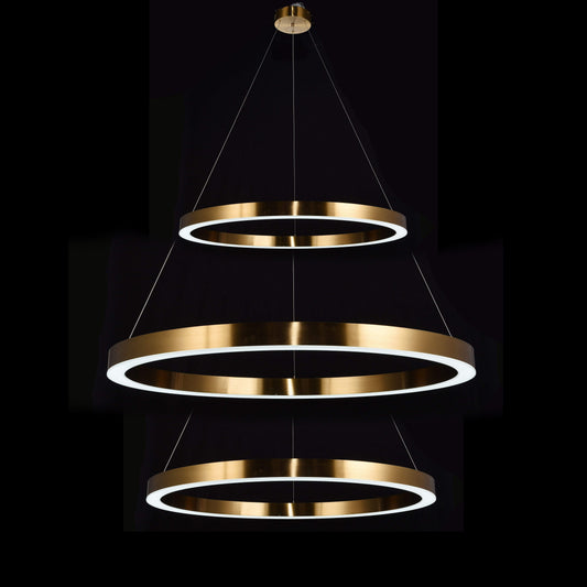 Liana Round 3-Ring LED Chandelier - Kavker - 
