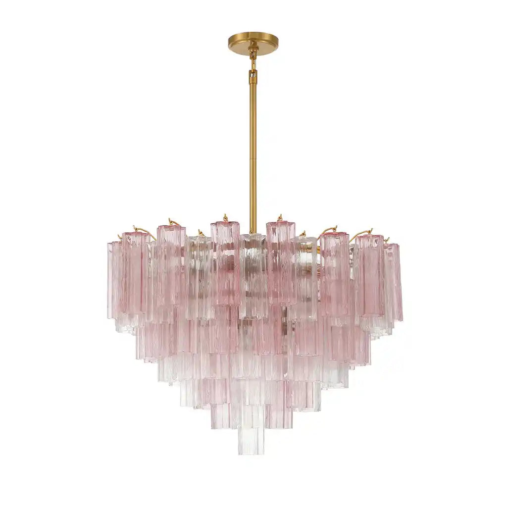 Addis Chandelier 17.8" 19.8" 22" 26.8" 32''D-26.8"-Brass-Spring-Kavker
