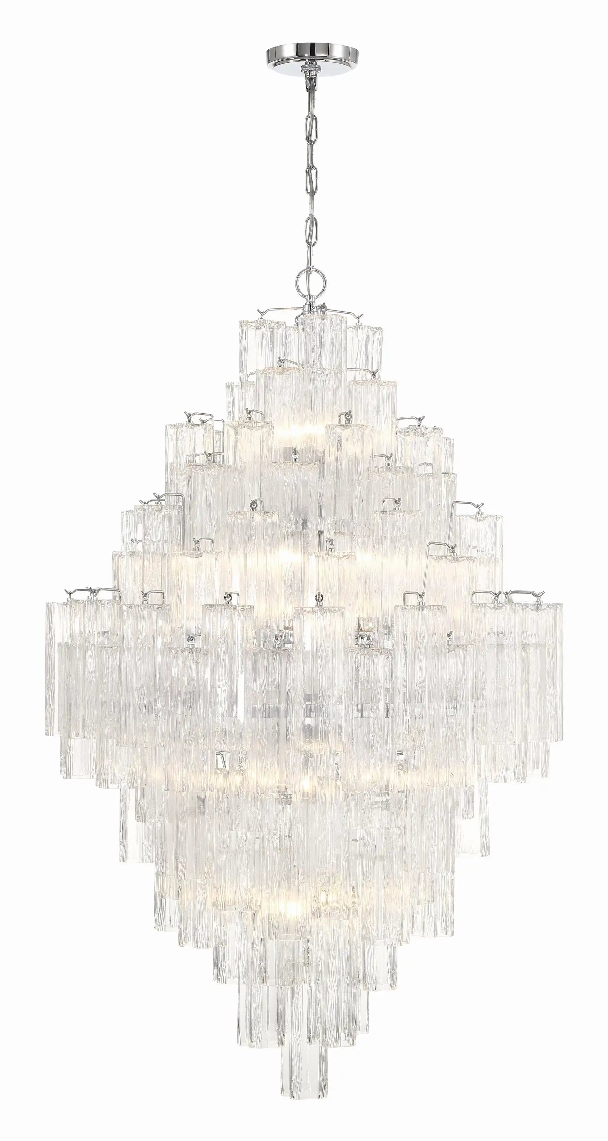 Addis Diamond Chandelier 49''H-Kavker