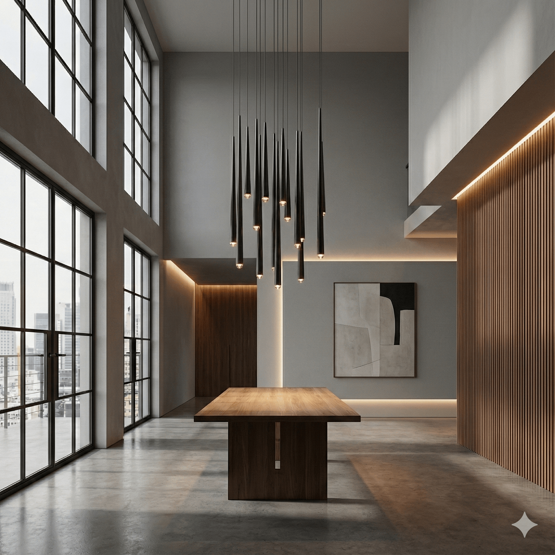 Anthropology 1 - Light Round Tubular Pendant Light - Pendant