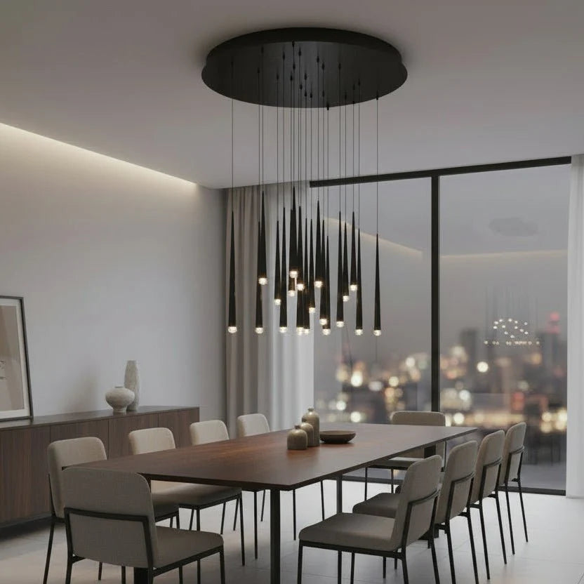 Anthropology 1 - Light Round Tubular Pendant Light - Pendant