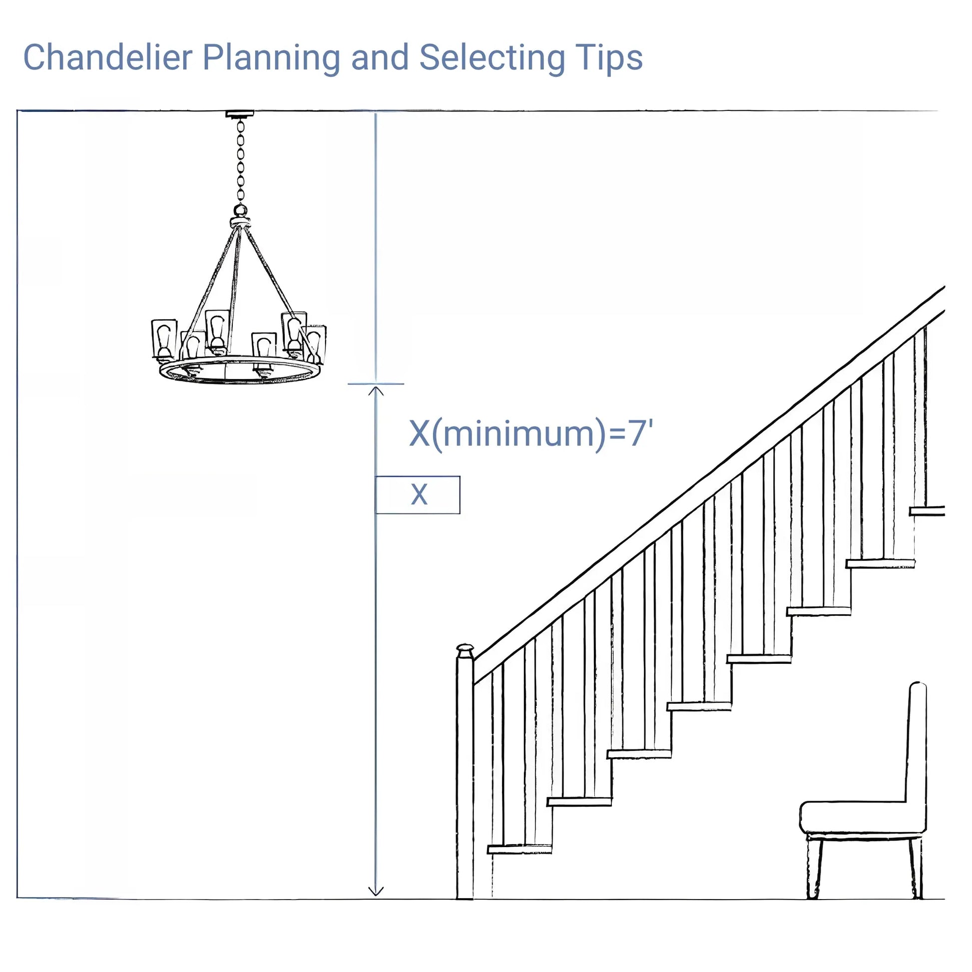 Smoke Glass Rectangular Chandelier