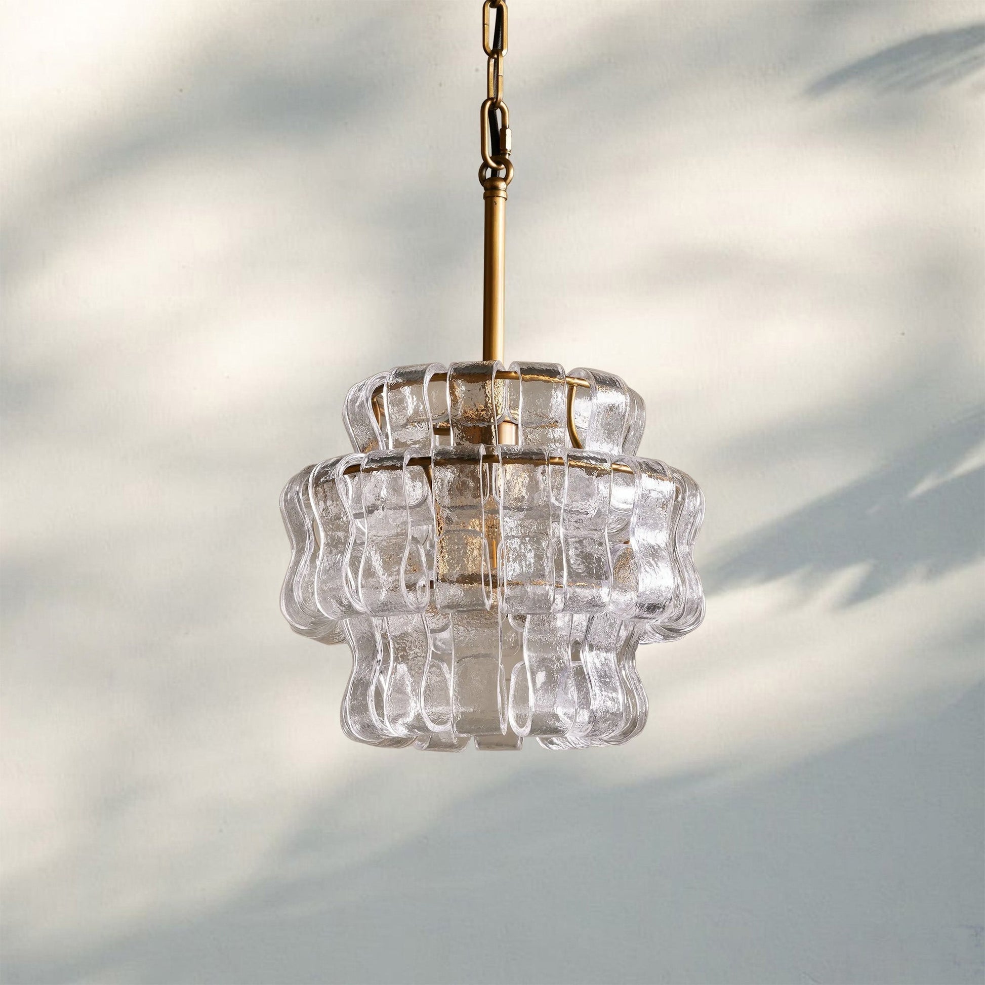 Ghiaccio Pendant Light - BrassSmoke-Kavker