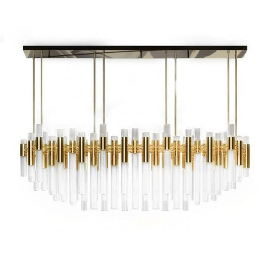 Eminence Tubular Glass Chandelier - Kavker