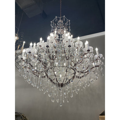 50 Light 60” Rococo Maria Theresa Crystal Chandelier - Kavker - 