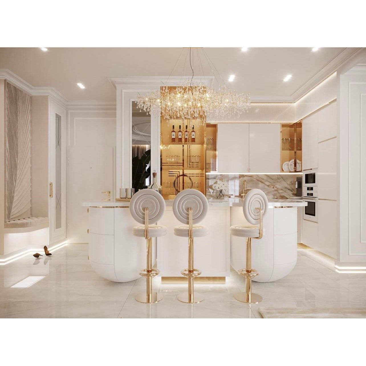 Livio Oval Branching Teardrop Chandelier - Kavker