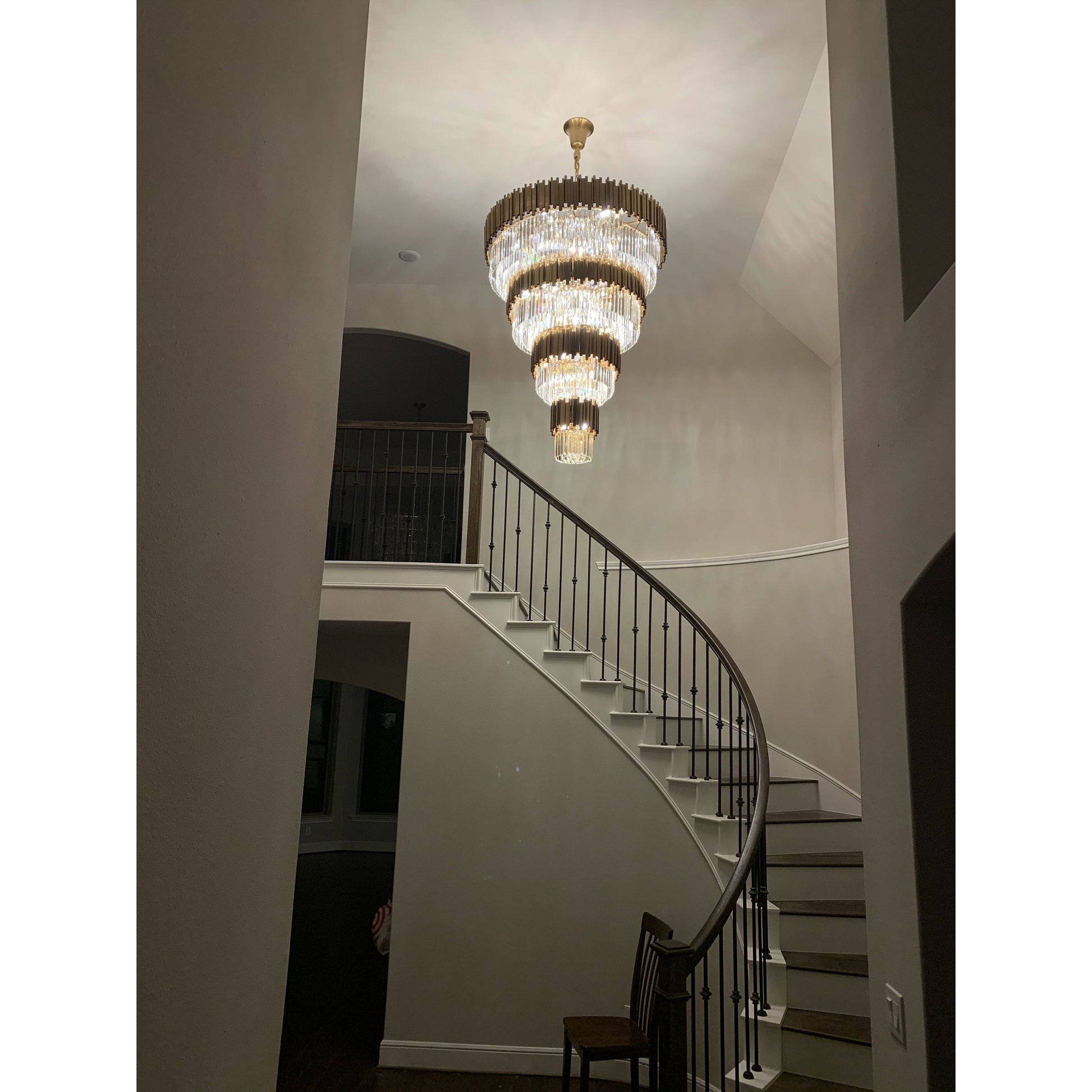 Colonnade Tiered Round Crystal Chandelier - Kavker - 