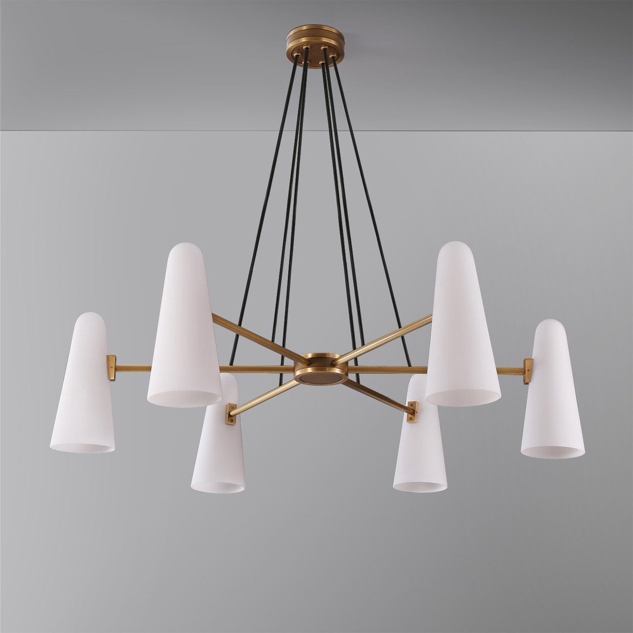 Saville Round Cone Glass Chandelier - Kavker