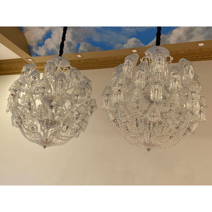 Adeline Leaded Round 50 Light Crystal Chandelier - Kavker