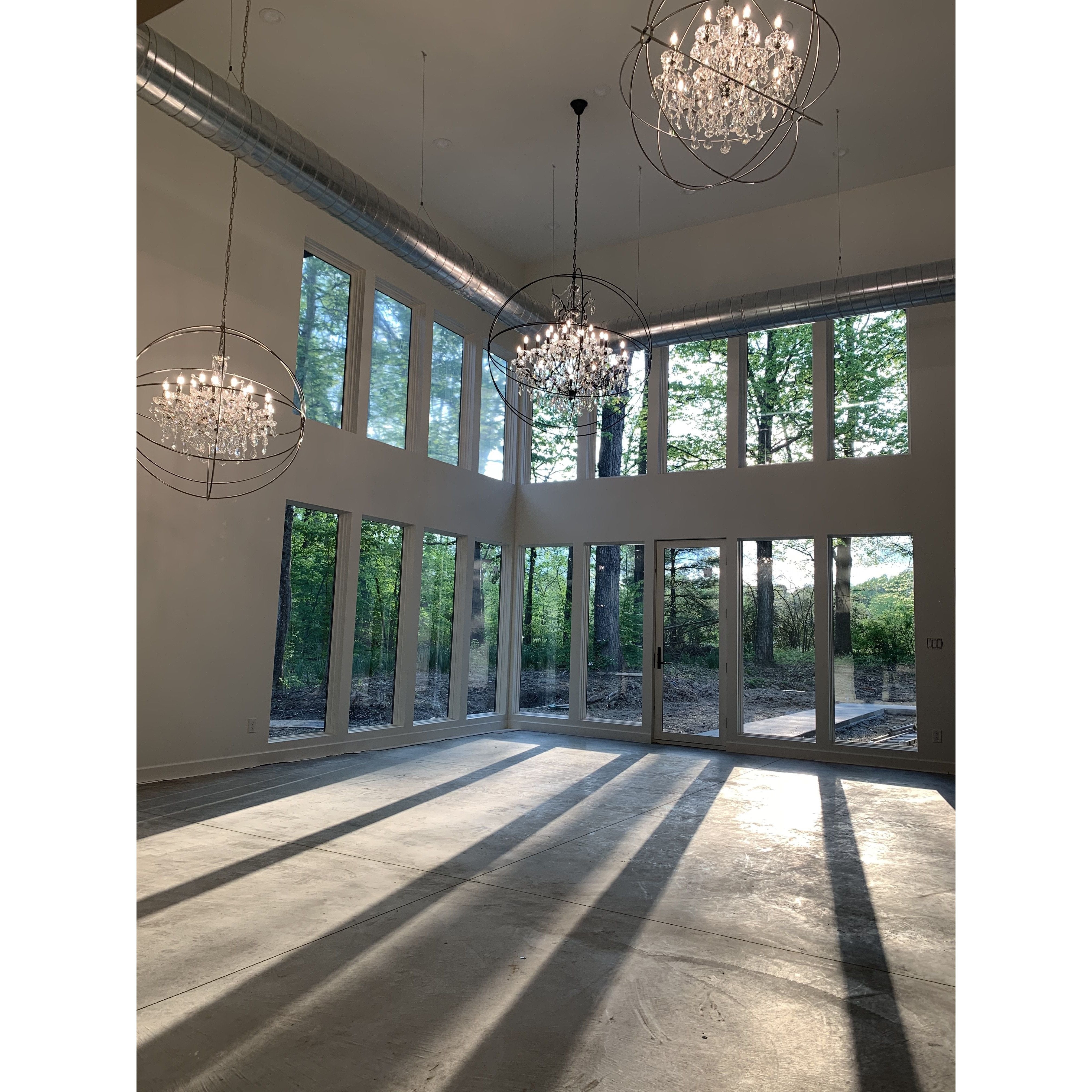 50 Light 80" MN Iron Orb Crystal Chandelier - Kavker - 