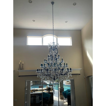 50 Light 60” Rococo Maria Theresa Crystal Chandelier - Kavker