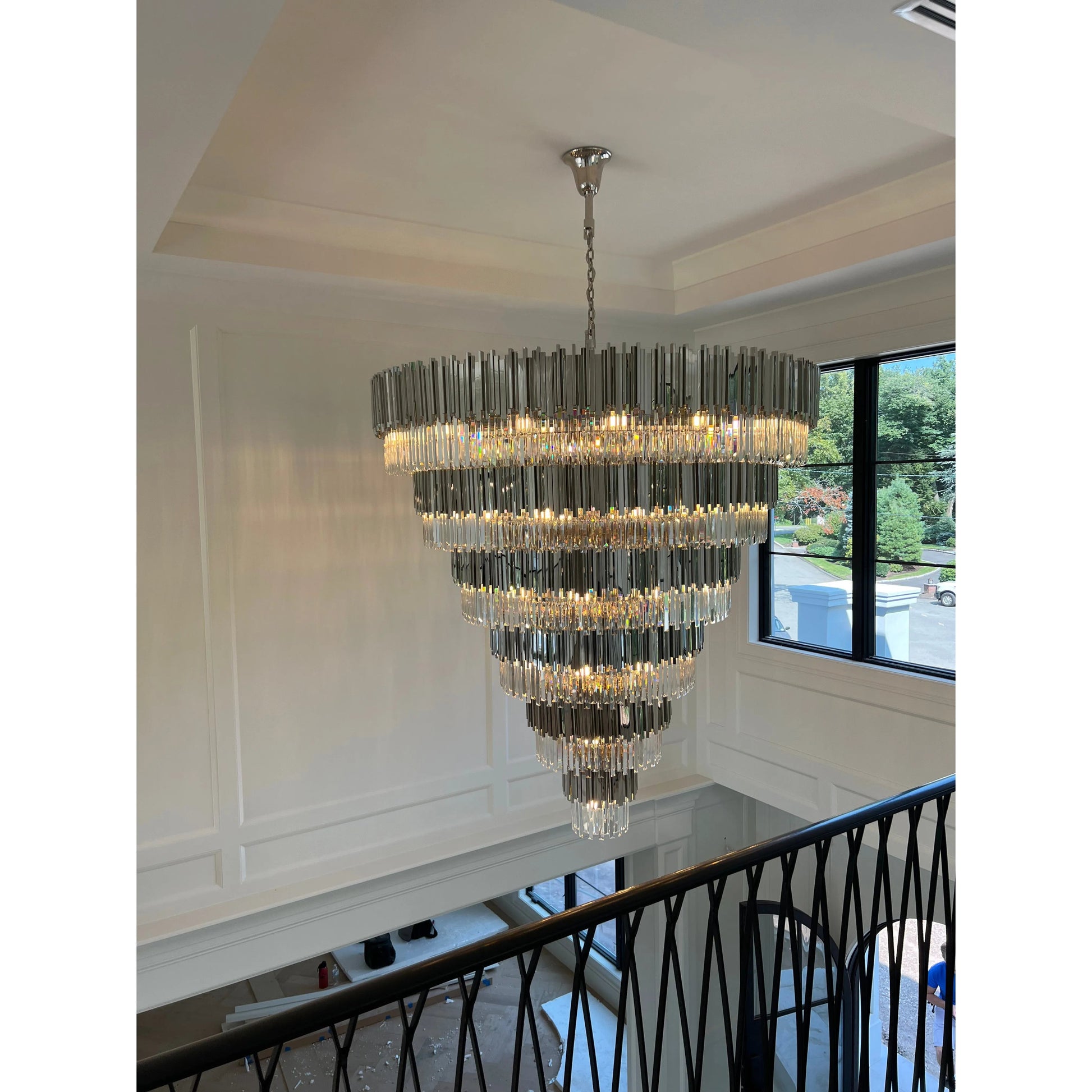 Colonnade Tiered Round Crystal Chandelier - Kavker - 