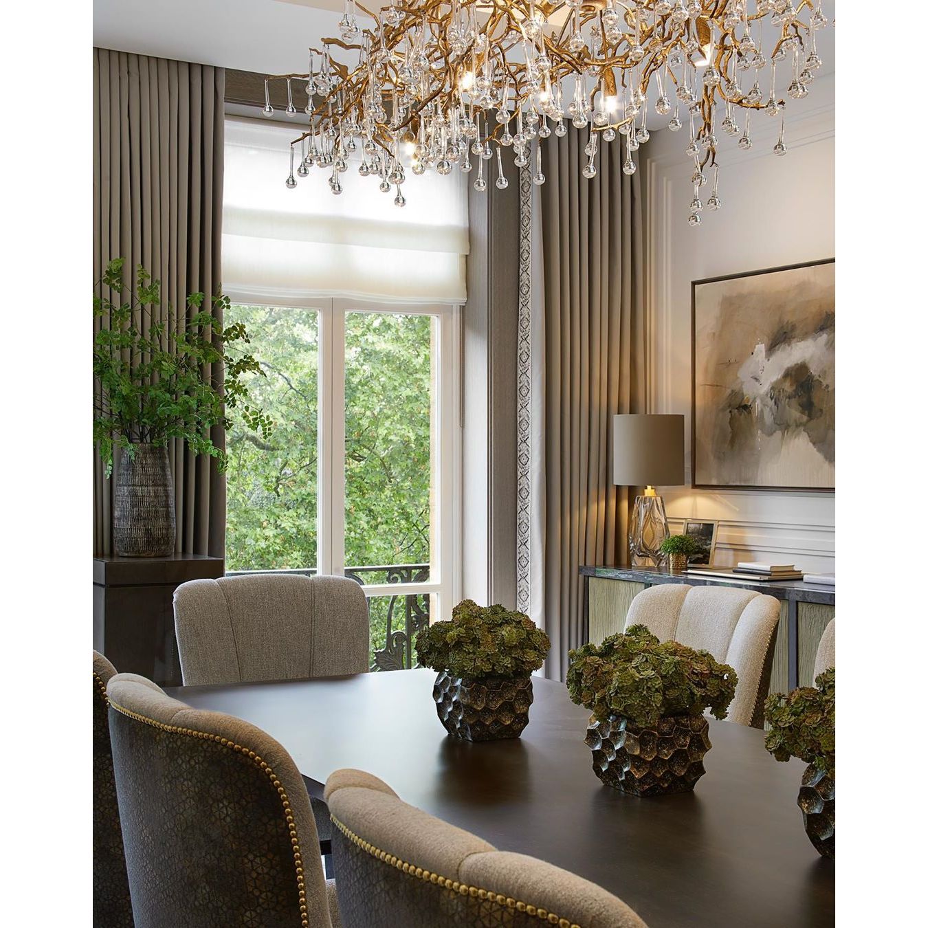 Livio Oval Branching Teardrop Chandelier - Kavker