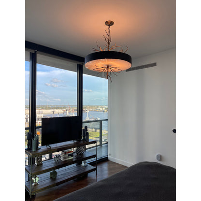 Organic Drum Branching Pendant Light 8031-700 - Kavker