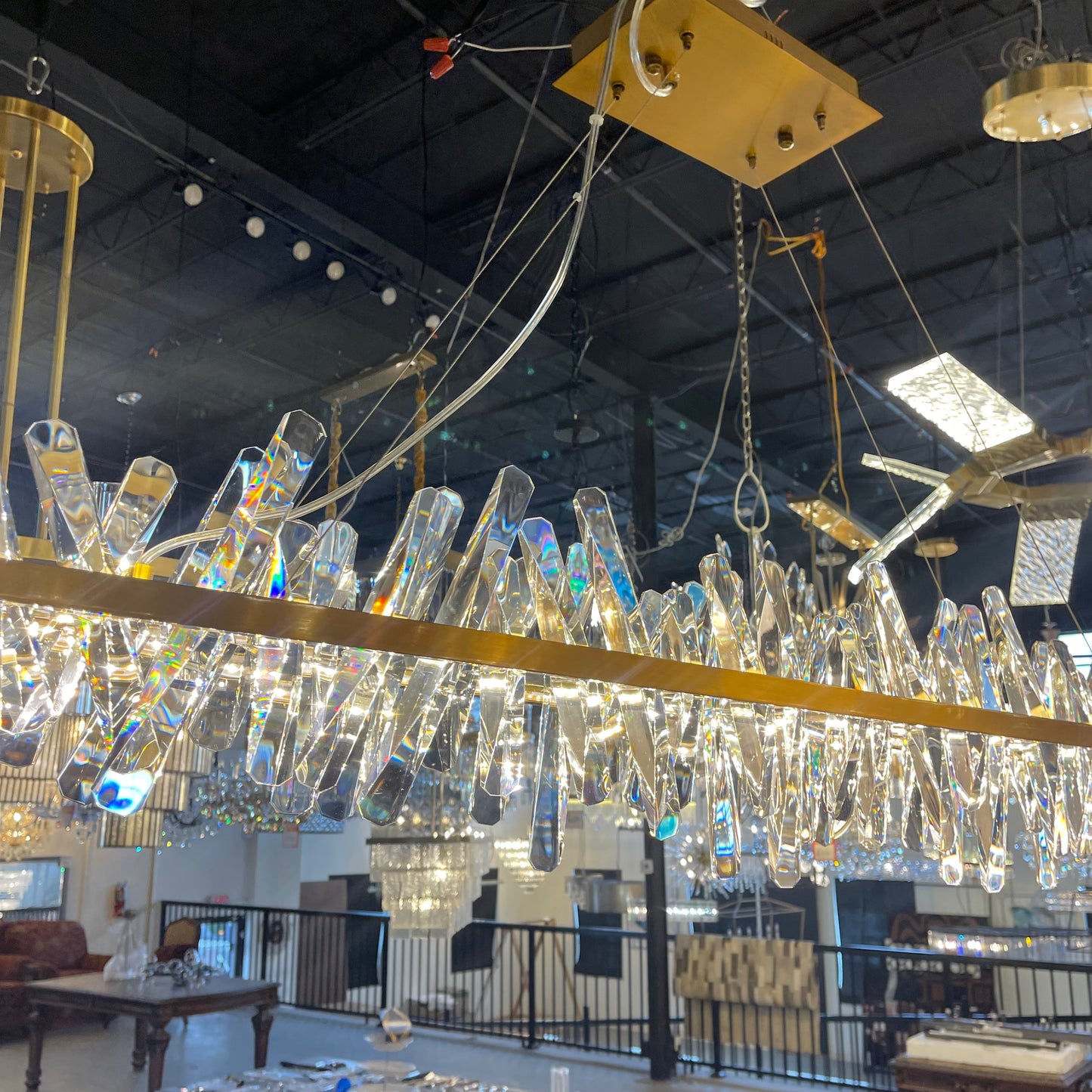 Beneteau Crystal Linear LED Chandelier - Kavker - 