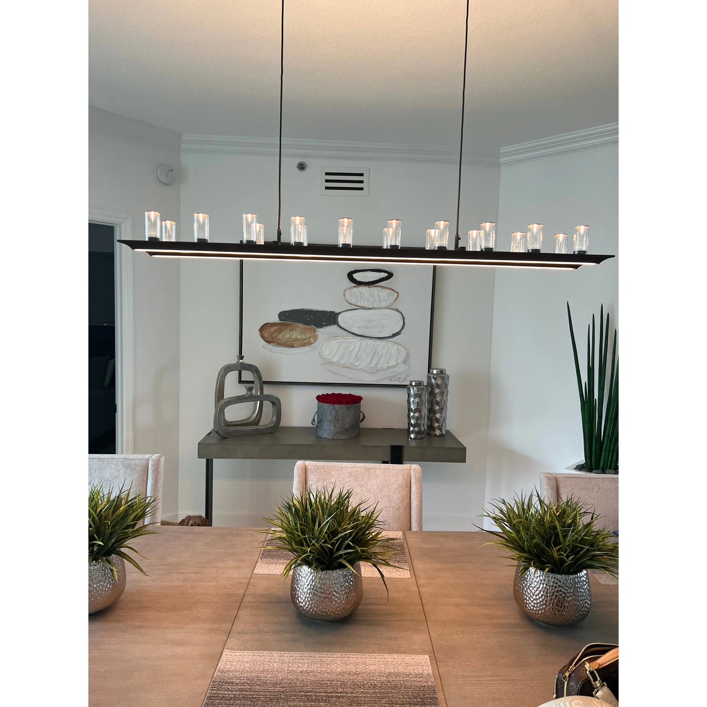 Aprilia Linear LED Chandelier - Kavker - 