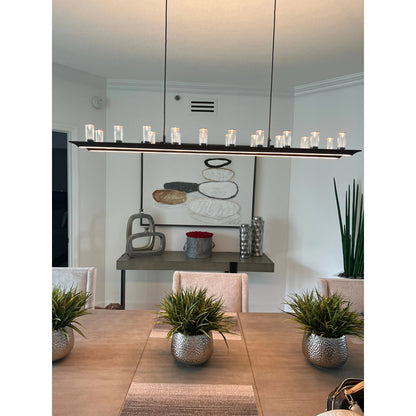 Aprilia Linear LED Chandelier - Kavker - 