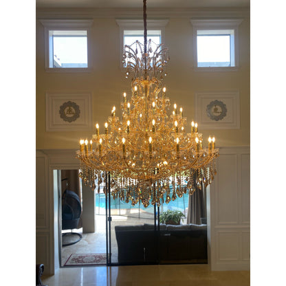 Leyla Maria Theresa 55 Light Crystal Chandelier - Kavker -