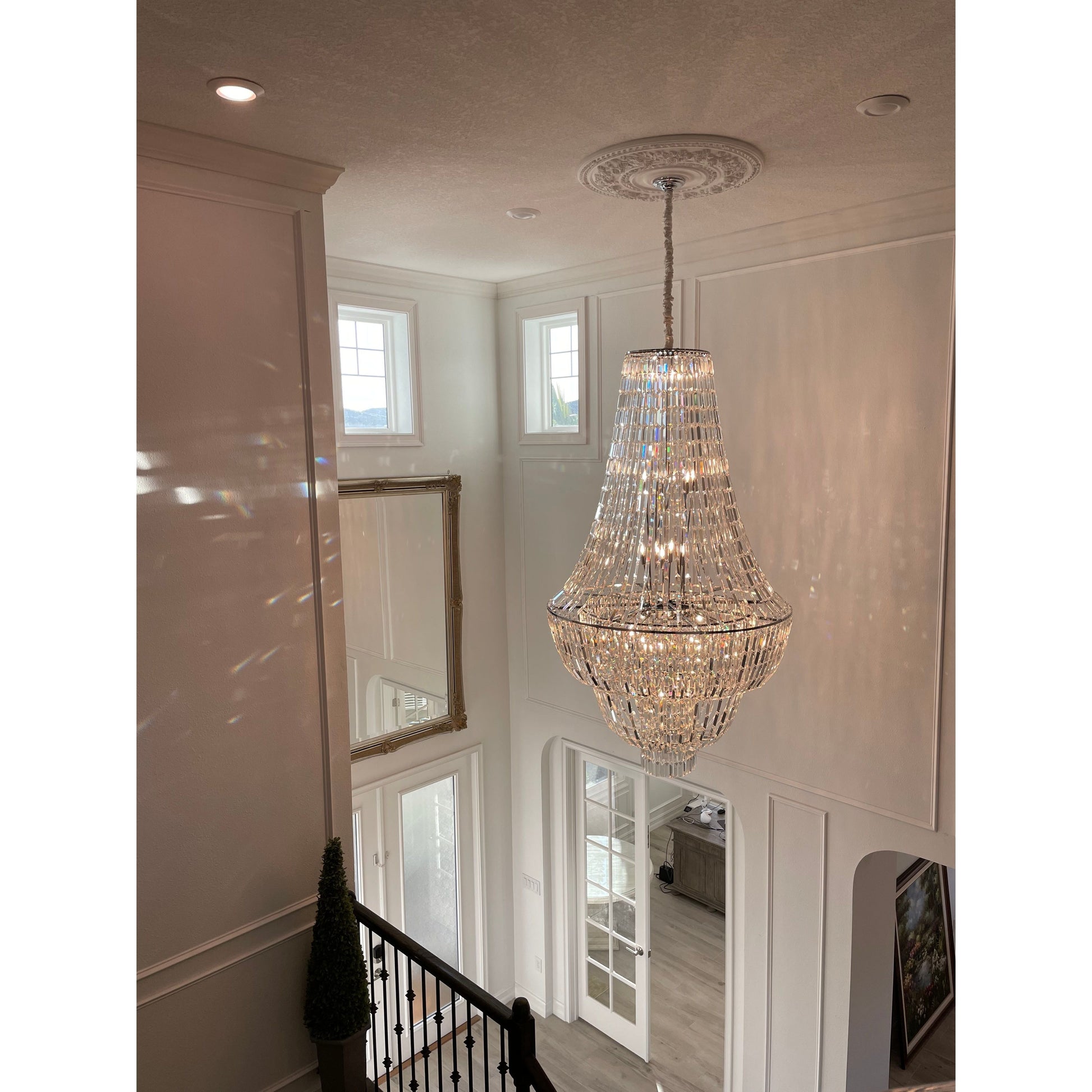 Andreas Empire Crystal Prysm Chandelier - Kavker - 