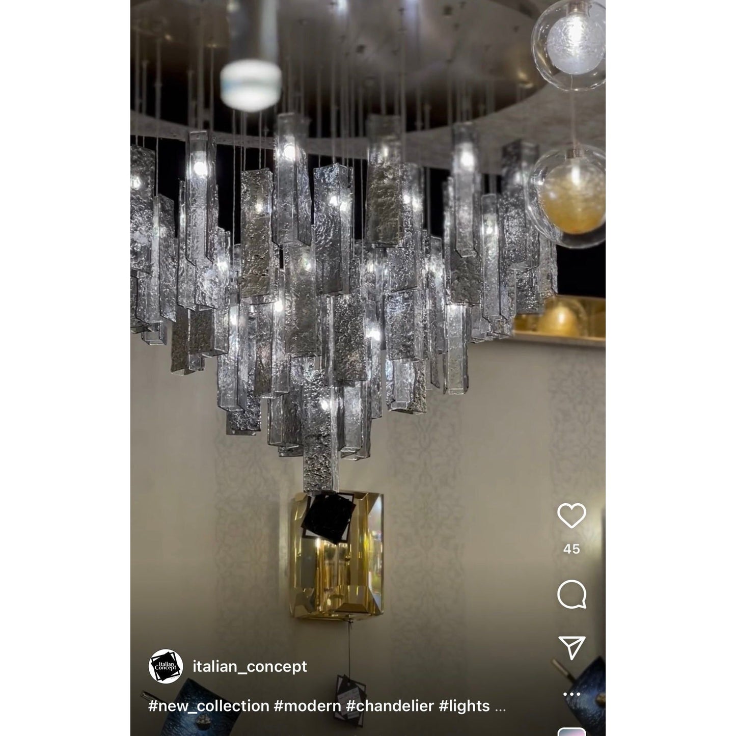 Rain Glass Tile Single Pendant Light - Kavker