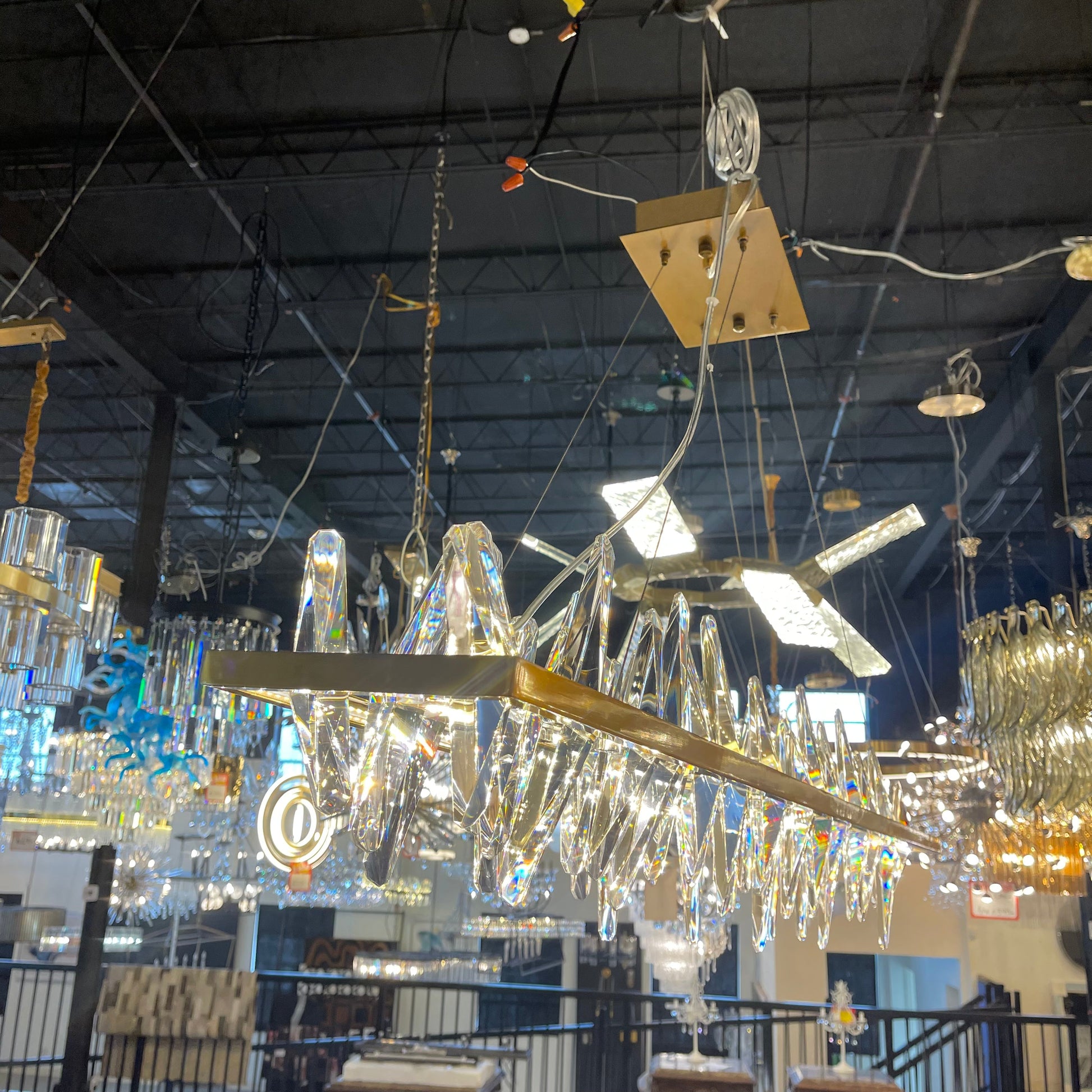Beneteau Crystal Linear LED Chandelier - Kavker - 