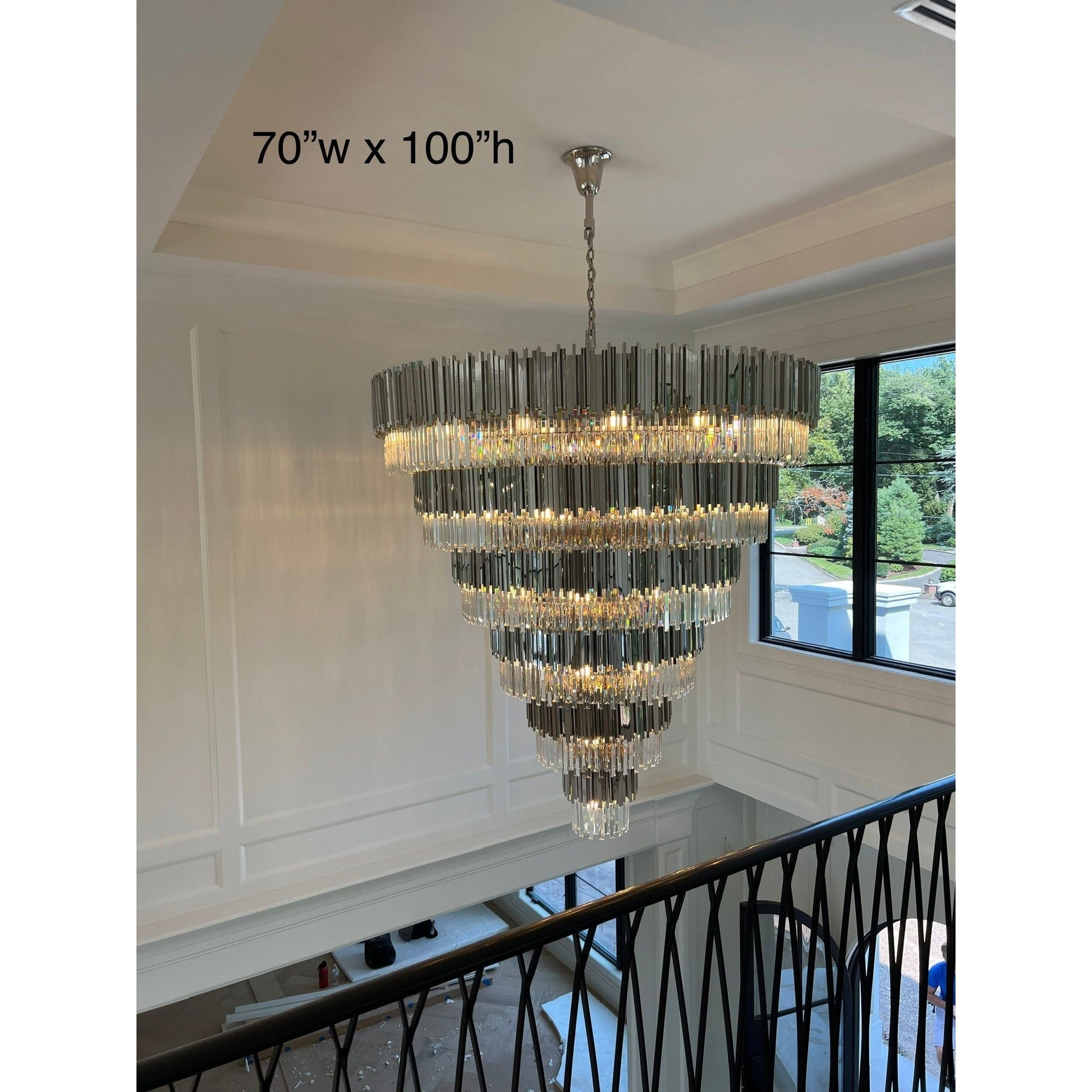 Colonnade Tiered Round Crystal Chandelier - Kavker