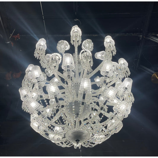 Adeline Leaded Round 50 Light Crystal Chandelier - Kavker - 