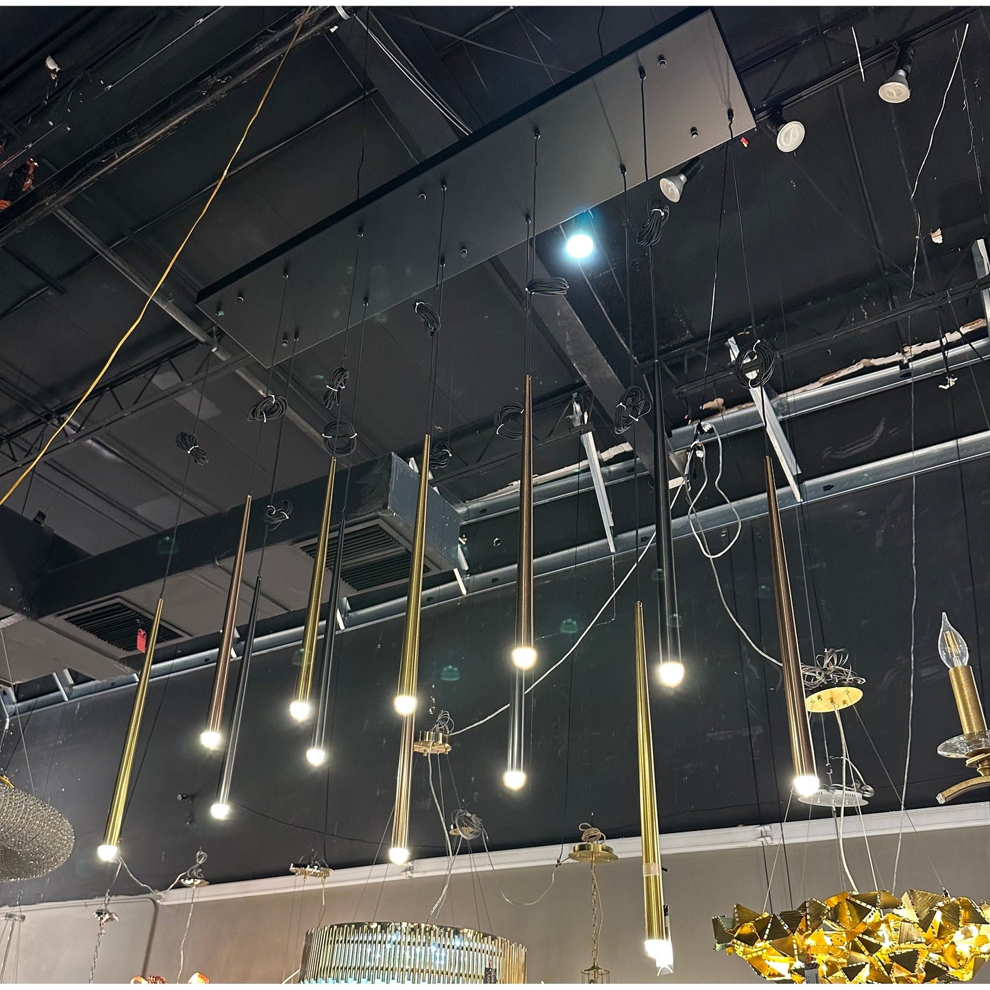 Anthropology 1-Light Round Tubular Pendant Light - Kavker